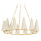 Corbett Lighting Corbett Lighting Tirana Vintage Gold Leaf Chandelier 480-42-VGL