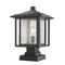 Z-Lite Aspen Black Post Light by Z-Lite 554PHBS-SQPM-BK