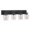 Craftmade Lighting Trystan Flat Black Bathroom Light by Craftmade Lighting 53504-FB
