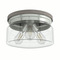 Hunter Fan Company Hunter Fan Company Devon Park Brushed Nickel & Grey Wood Flushmount Light 19152
