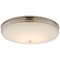Visual Comfort Signature Collection Chapman & Myers Launceton LED Flush Mount in Nickel by Visual Comfort Signature CHC4603PNWG