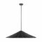 Meridian 35-Inch Rattan Pendant in Matte Black by Meridian M7042MBK