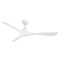 Modern Forms by WAC Lighting Modern Forms Carve Matte White Ceiling Fan Without Light FR-D2504-60-MW