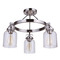 Craftmade Lighting Foxwood Brushed Polished Nickel Semi-Flush Mount by Craftmade Lighting 53653-BNK