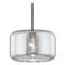 Design Classics Lighting Fest Neuvelle Bronze Mini-Pendant Light with Large Transparent Smoke Drum Glass 531-220 GL1069-SMK