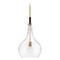 Hinkley Ziggy 12-Inch Pendant in Heritage Brass with Clear Glass by Hinkley Lighting 4457HB-CL