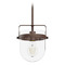 Hunter Fan Company Hunter Fan Company Karloff Textured Rust Mini-Pendant Light with Bowl / Dome Shade 19838