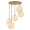 Troy Lighting Troy Lighting Bramble Patina Brass LED Multi-Light Pendant with Globe Shade F1836-PBR