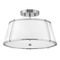 Hinkley Clarke 15-Inch Semi-Flush in Polished Nickel by Hinkley Lighting 4893PN