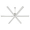 Quorum Lighting Zeus Satin Nickel Ceiling Fan Without Light by Quorum Lighting 10806-65