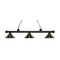 Z-Lite Riviera Matte Black Billiard Light by Z-Lite 200-3MB-MBN
