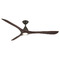Modern Forms by WAC Lighting Modern Forms Carve Bronze & Dark Walnut LED Ceiling Fan with Light FR-D2504-72L-BZ/DW
