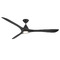 Modern Forms by WAC Lighting Modern Forms Carve Matte Black LED Ceiling Fan with Light FR-D2504-72L-MB