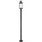 Z-Lite Roundhouse Black Post Light by Z-Lite 569PHB-567P-BK