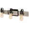 AFX Lighting Afx Lighting Noah Distressed Grey & Black Bathroom Light NOAV2408MBDG