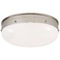 Visual Comfort Signature Collection Thomas OBrien Hicks Medium Flush Mount in Nickel by Visual Comfort Signature TOB4064PNWG