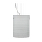 Besa Lighting Modern Pendant Light Grey Glass Satin Nickel by Besa Lighting 1KG-4006KR-SN