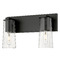 Z-Lite Z-Lite Titus Matte Black Bathroom Light 826-2V-MB