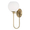 HomePlace by Capital Lighting Homeplace By Capital Lighting Ansley Aged Brass Sconce 652111AD-548
