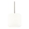 Design Classics Lighting Fest Satin Nickel Mini-Pendant Light with Medium Satin White Drum Glass 531-09 GL1070-WH