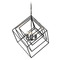 Z-Lite Euclid Matte Black Pendant by Z-Lite 457-6MB