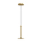 Alora Lighting Alora Lighting Issa Brushed Gold LED Mini-Pendant Light with Coolie Shade PD418006BG
