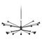 Visual Comfort Modern Collection Lody 20-Light LED Chandelier in Matte Black by Visual Comfort Modern 700LDY20B-LED930