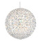 Schonbek Lighting Schonbek Worldwide Lighting Da Vinci Polished Stainless Steel Pendant Light with Globe Shade DV1212O