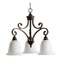 Quorum Lighting Bryant Oiled Bronze Chandelier by Quorum Lighting 6354-3-186