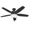 Hunter Fan Company Hunter Fan Company Builder Matte Black LED Ceiling Fan with Light 52386