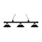 Z-Lite Riviera Matte Black Billiard Light by Z-Lite 200-3MB-RMB