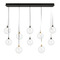 Eurofase Lighting Lissa 47-Inch LED Linear Chandelier in Black & Gold by Eurofase 48934-015