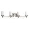 Progress Lighting Glide 4-Light Bath Light in Brushed Nickel by Progress Lighting P300015-009