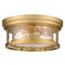 Z-Lite Clarion Olde Brass Flush Mount by Z-Lite 493F2-OBR