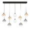 Eurofase Lighting Lissa 47-Inch LED Linear Chandelier in Black & Gold by Eurofase 48934-046