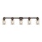 Design Classics Lighting Seeded Glass Bathroom Light Bronze 5 Lt 706-220 GL1041C