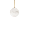 Modern Forms by WAC Lighting Pisces 8-Inch Alabaster 4CCT Pendant in Aged Brass by Modern Forms PD-34408-27-AB