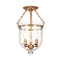 Hudson Valley Lighting Hampton Semi-Flush Mount in Aged Brass by Hudson Valley Lighting 251-AGB-C3