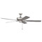 Craftmade Lighting Super Pro 60-Inch LED Fan in Brushed Nickel by Craftmade Lighting S60BN5-60BNGW