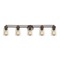 Design Classics Lighting Bronze Bathroom Light 706-220 GL1027-CLR