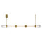 Visual Comfort Modern Collection Wit 5-Glass LED Linear Light in Aged Brass by Visual Comfort Modern 700LSWIT5R-LED930