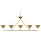 Visual Comfort Signature Collection Paloma Contreras Orsay Linear Chandelier in Brass by VC Signature PCD5216HAB