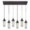 Elk Lighting Elk Lighting Fulton Oil Rubbed Bronze Multi-Light Pendant with Cylindrical Shade 66326/6RC