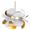 Corbett Lighting Ginger White & Gold Leaf Pendant by Corbett Lighting 314-41