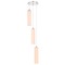 Design Classics Lighting Satin Nickel Multi-Light Pendant 583-09 GL1628C