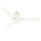 Hunter Fan Company Hunter Fan Company Presto Matte White Ceiling Fan Without Light 52402
