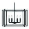 Golden Lighting Tribeca Black Chandelier by Golden Lighting 6070-6BLK-BLK