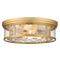 Z-Lite Clarion Olde Brass Flush Mount by Z-Lite 493F4-OBR