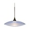 Besa Lighting Besa Lighting Spazio Blue Frosted Glass Bronze Mini-Pendant Light 1XT-6294BL-BR
