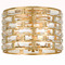 Crystorama Lighting Crystorama Lighting Meridian Antique Gold Flushmount Light MER-4863-GA